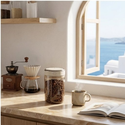 Airtight Coffee Jar with Date Tracker, 3 Sizes