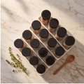 Clear Spice Jars with plastic Flip Lid  | 5 Sizes Available