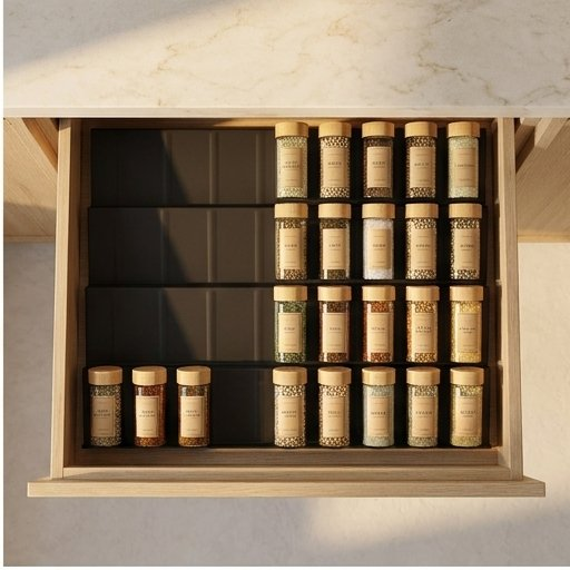 Tiered Spice Drawer Organizer, Set of 4