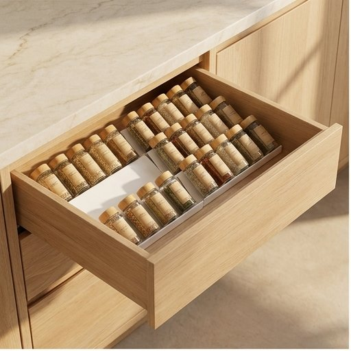 Tiered Spice Drawer Organizer, Set of 4