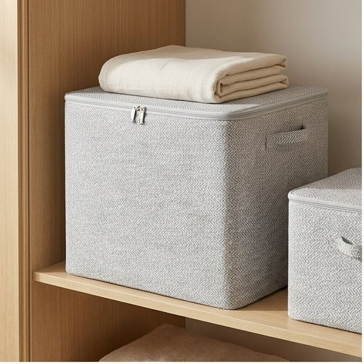 Foldable Storage Bin with Zip Lid, 30L to 220L